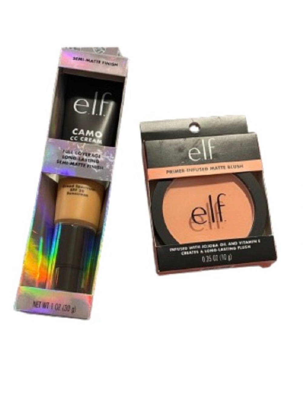 ELF Semi-Matte CC Cream and Peach Blush Set